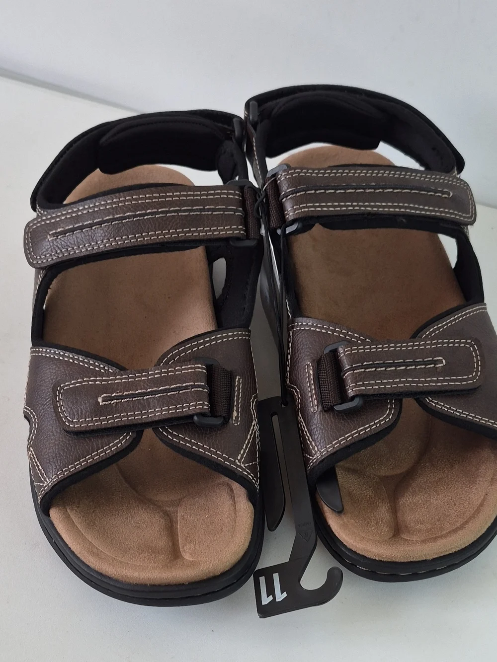 George Brown Men's Adjustable Strap Comfort Sandals Size 11